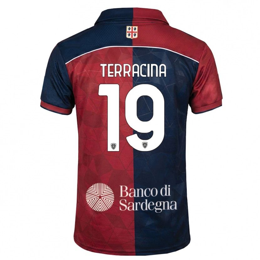 DanxenキッズGavriel Terracina#19バーガンディ ロイヤルブルーホームシャツ2026/27ジャージーユニフォーム