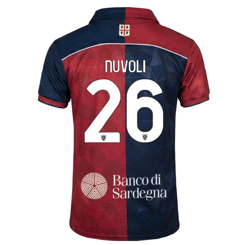 DanxenキッズMatteo Nuvoli#26バーガンディ ロイヤルブルーホームシャツ2026/27ジャージーユニフォーム