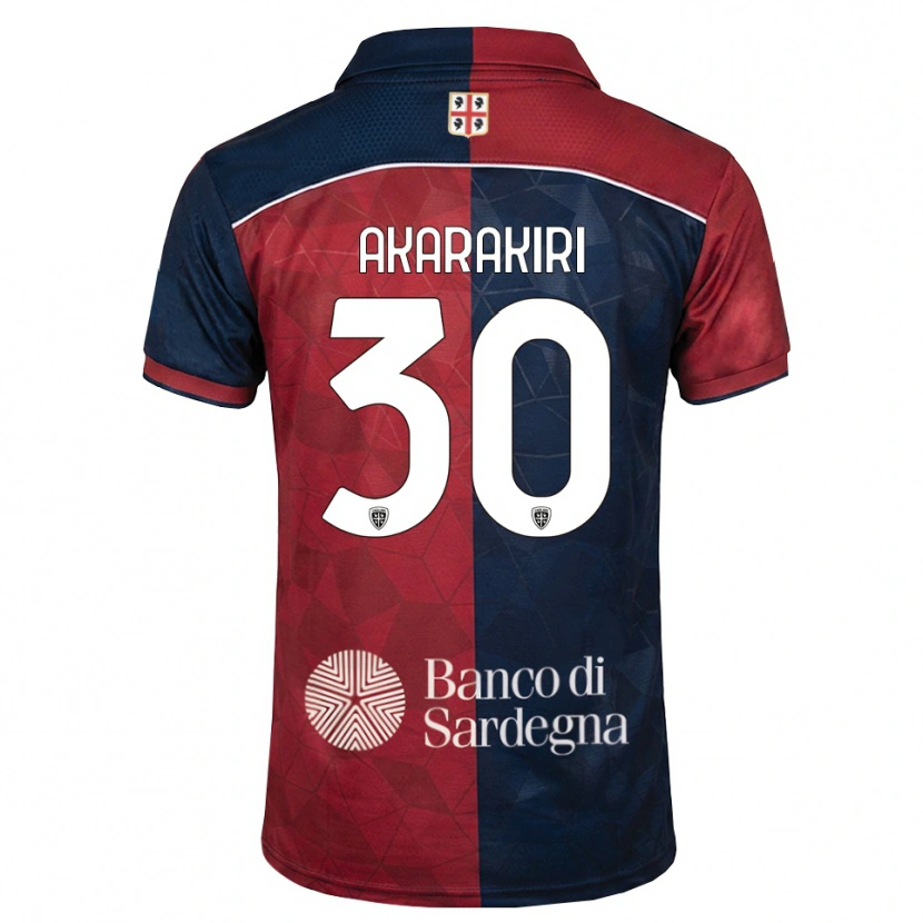 DanxenキッズDemi Akarakiri#30バーガンディ ロイヤルブルーホームシャツ2026/27ジャージーユニフォーム