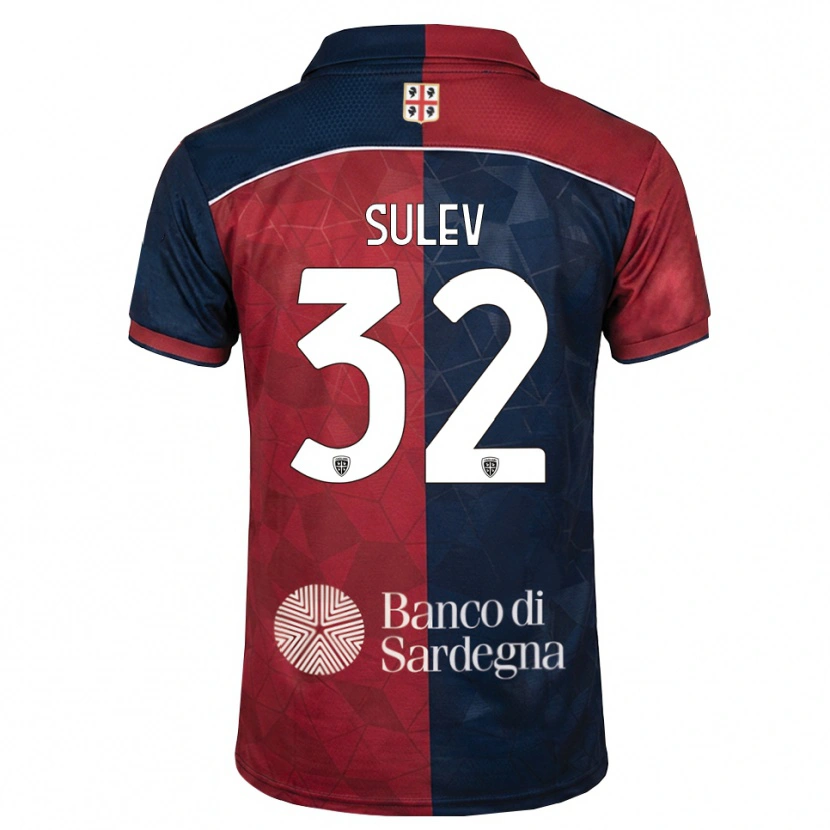 DanxenキッズIvan Sulev#32バーガンディ ロイヤルブルーホームシャツ2026/27ジャージーユニフォーム