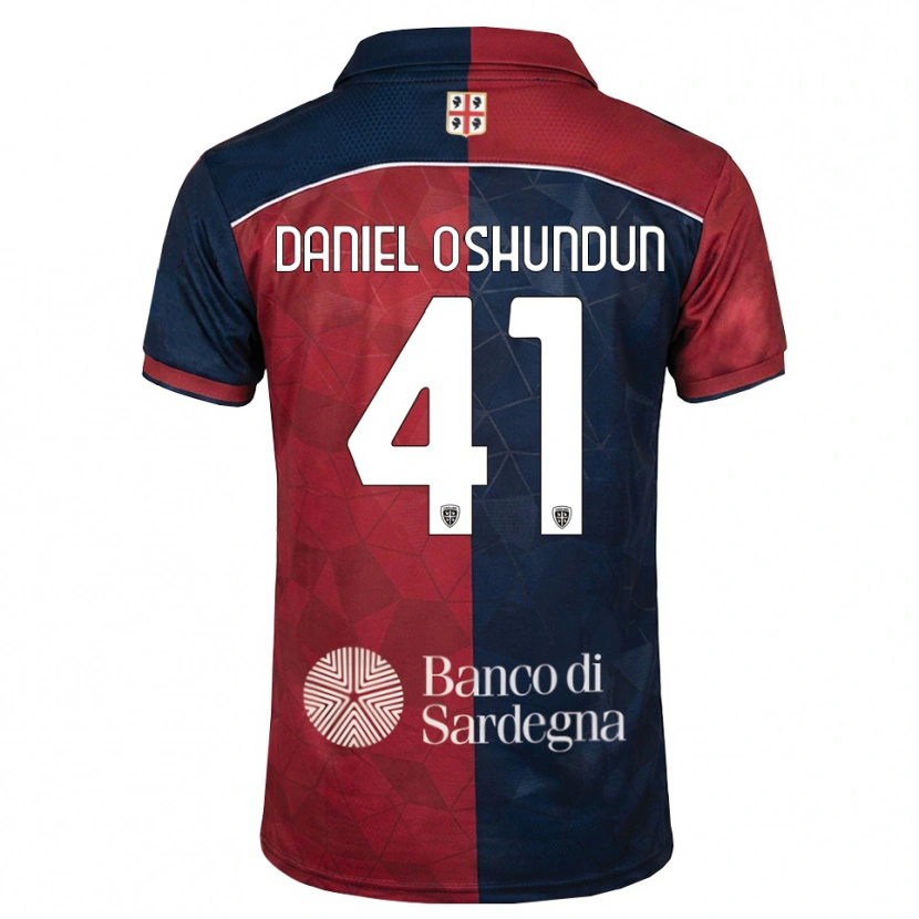 DanxenキッズOlasunkanmi Daniel Oshundun#41バーガンディ ロイヤルブルーホームシャツ2026/27ジャージーユニフォーム