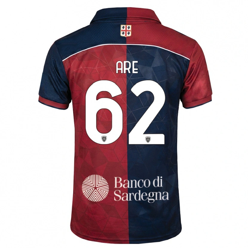 DanxenキッズEmmanuele Are#62バーガンディ ロイヤルブルーホームシャツ2026/27ジャージーユニフォーム