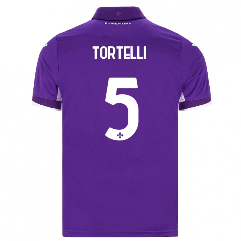 DanxenキッズAlice Tortelli#5パープル ホワイト ピンクホームシャツ2026/27ジャージーユニフォーム
