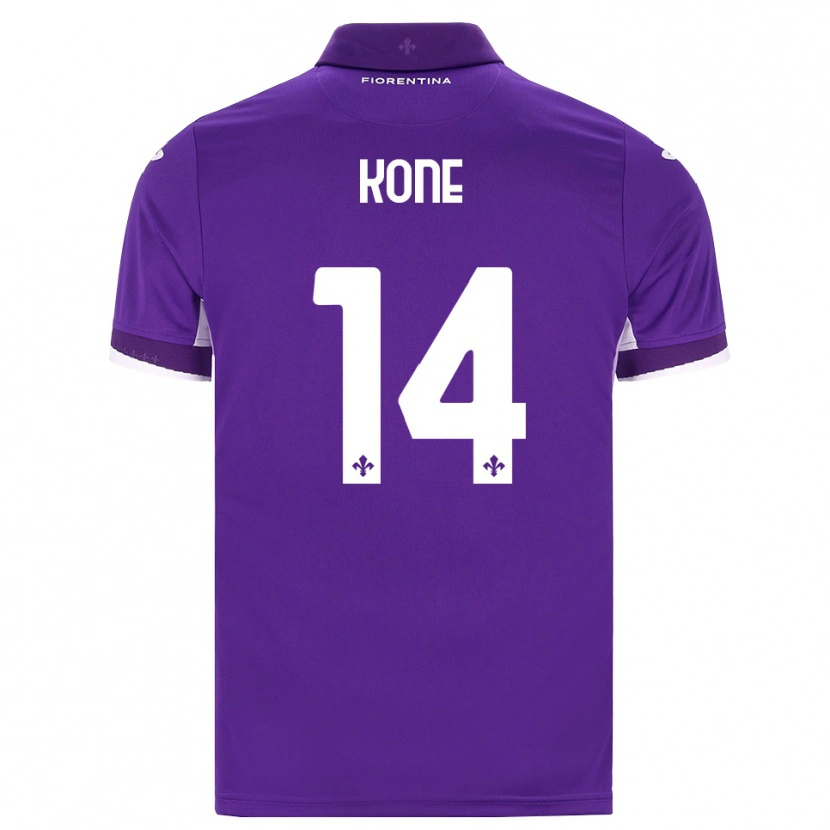 DanxenキッズMevale Kone#14パープル ホワイト ピンクホームシャツ2026/27ジャージーユニフォーム