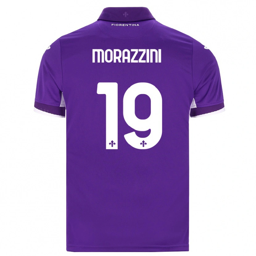 DanxenキッズLuigi Morazzini#19パープル ホワイト ピンクホームシャツ2026/27ジャージーユニフォーム