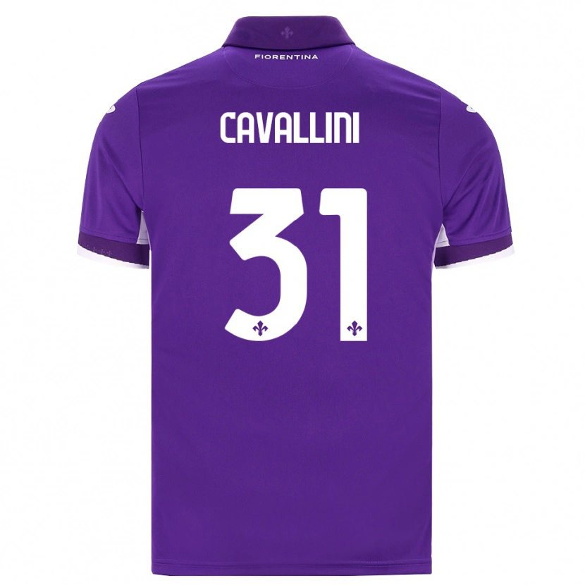DanxenキッズAurora Cavallini#31パープル ホワイト ピンクホームシャツ2026/27ジャージーユニフォーム