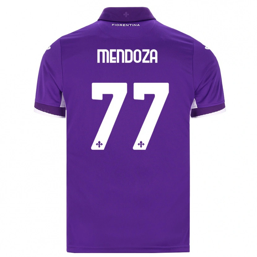 Danxenキッズウィリアム・メンドーサ#77パープル ホワイト ピンクホームシャツ2026/27ジャージーユニフォーム