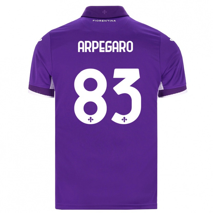 DanxenキッズSofia Arpegaro#83パープル ホワイト ピンクホームシャツ2026/27ジャージーユニフォーム