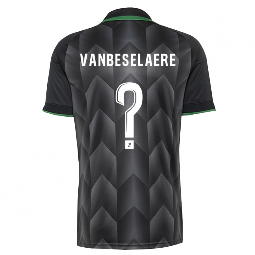 DanxenキッズEmmanuel Vanbeselaere#0白 黒 緑アウェイシャツ2026/27ジャージーユニフォーム