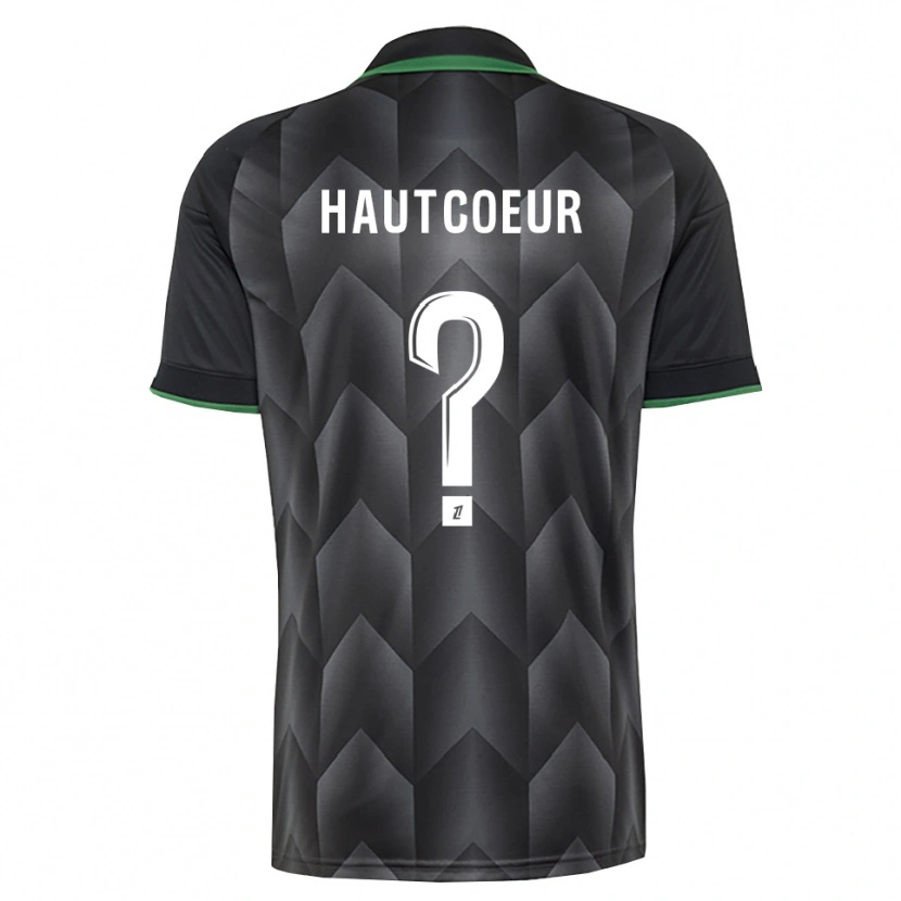 DanxenキッズAgathe Hautcoeur#0白 黒 緑アウェイシャツ2026/27ジャージーユニフォーム