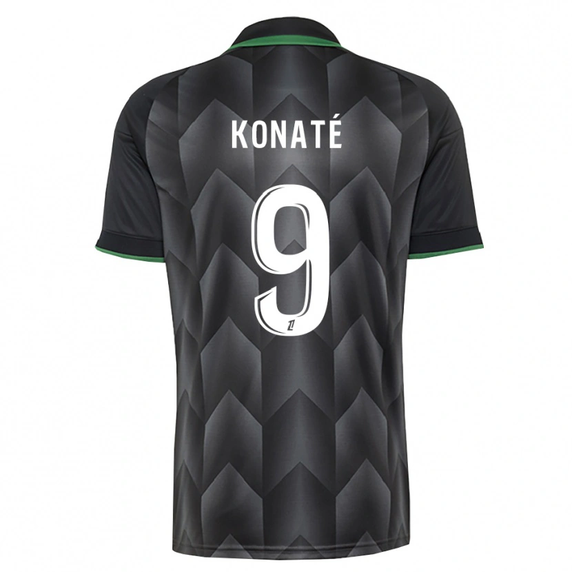DanxenキッズSeybou Konaté#9白 黒 緑アウェイシャツ2026/27ジャージーユニフォーム