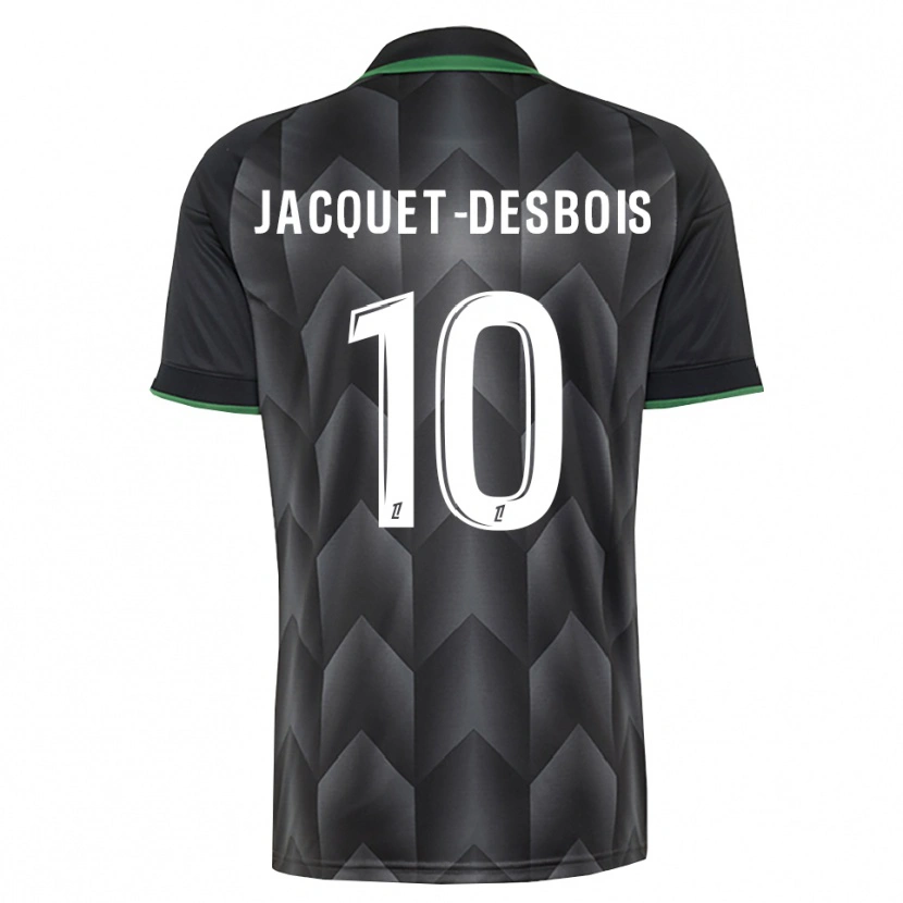 DanxenキッズTairik Jacquet-Desbois#10白 黒 緑アウェイシャツ2026/27ジャージーユニフォーム