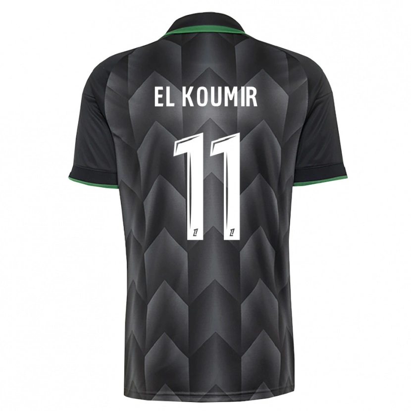 DanxenキッズKaîna El Koumir#11白 黒 緑アウェイシャツ2026/27ジャージーユニフォーム