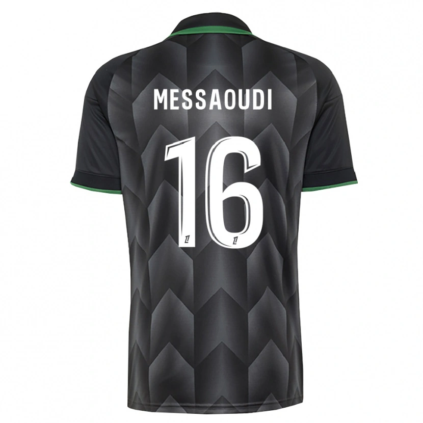 DanxenキッズFedwan Messaoudi#16白 黒 緑アウェイシャツ2026/27ジャージーユニフォーム