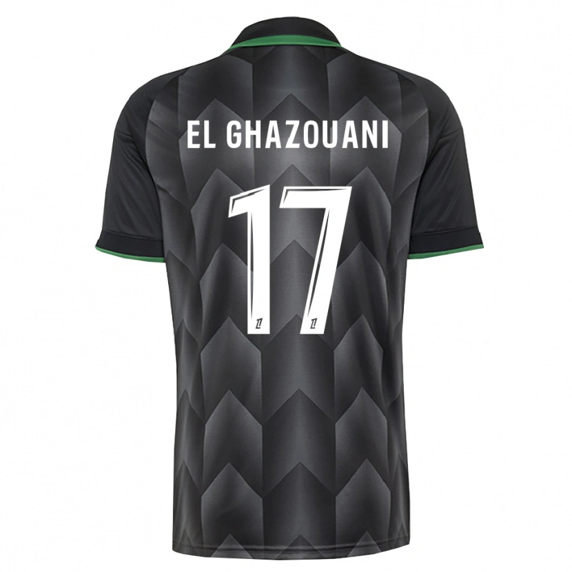 DanxenキッズFatima El Ghazouani#17白 黒 緑アウェイシャツ2026/27ジャージーユニフォーム