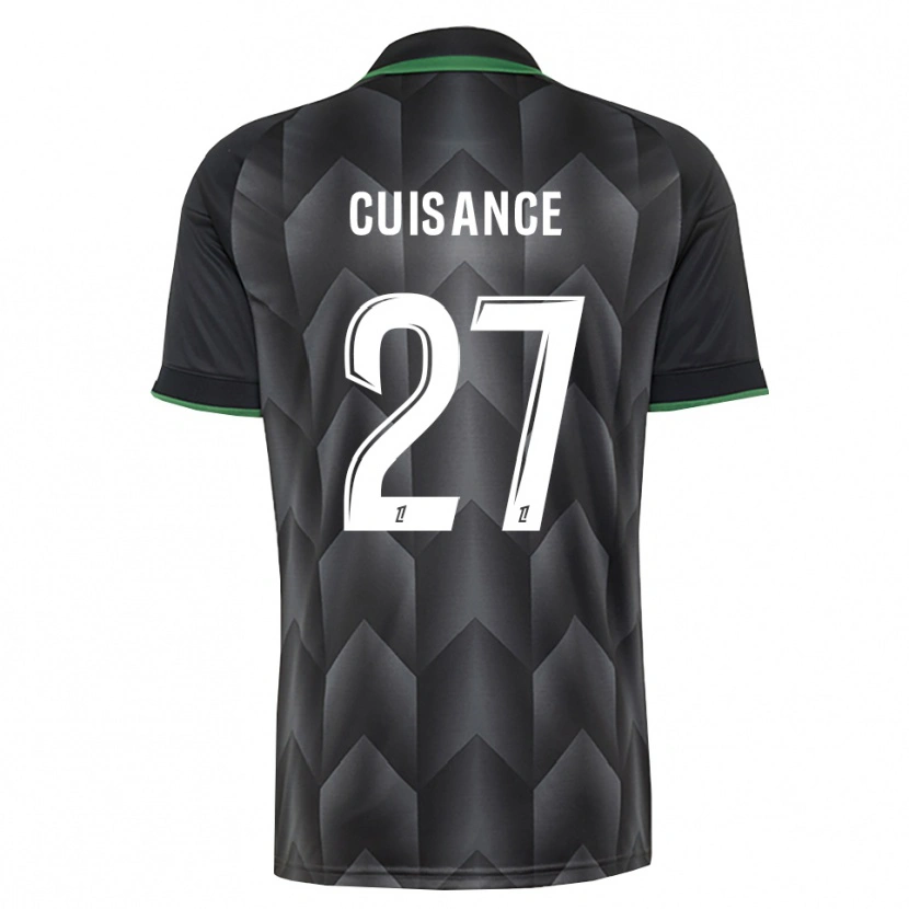 Danxenキッズミケール・キュイザンス#27白 黒 緑アウェイシャツ2026/27ジャージーユニフォーム