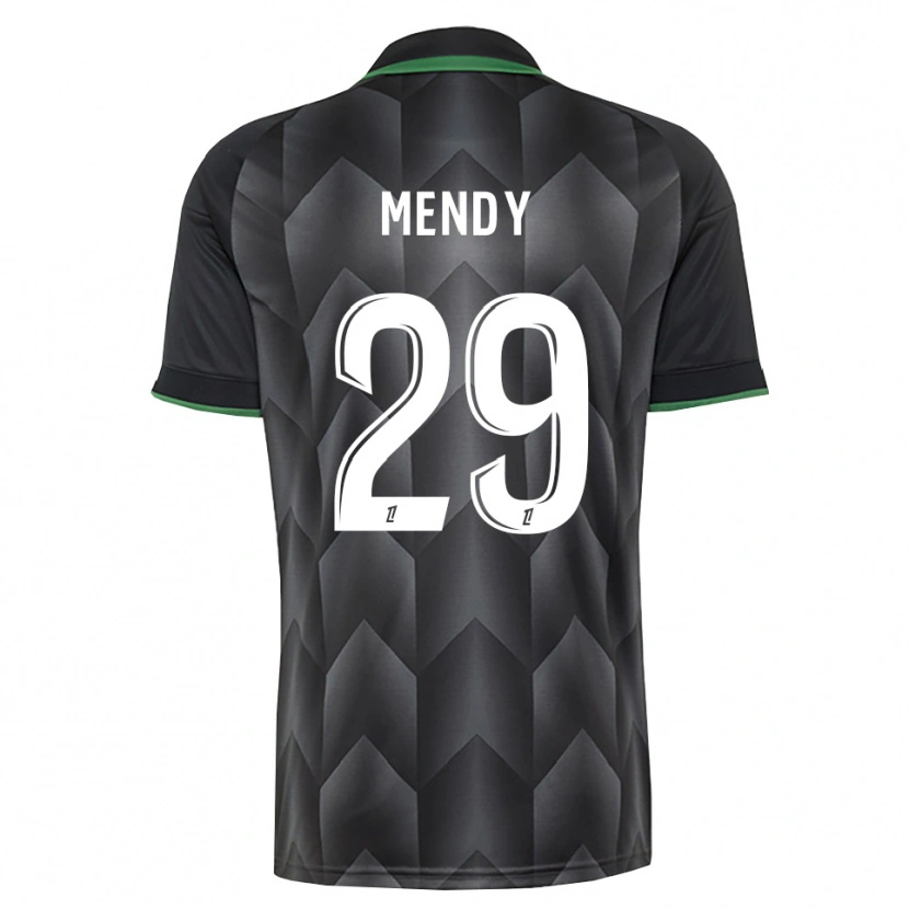 DanxenキッズNoëlie Mendy#29白 黒 緑アウェイシャツ2026/27ジャージーユニフォーム