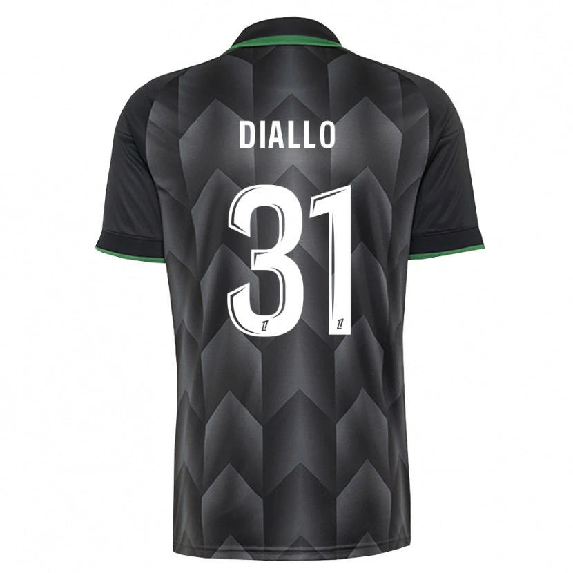 DanxenキッズAlpha Diallo#31白 黒 緑アウェイシャツ2026/27ジャージーユニフォーム