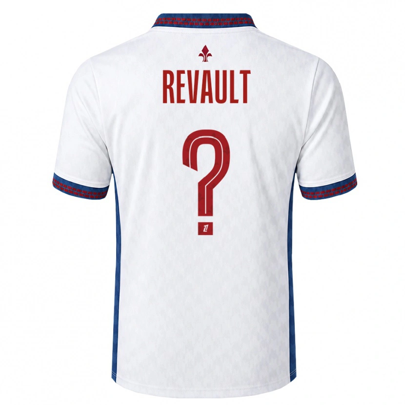 DanxenキッズJoris Revault#0赤 白 青アウェイシャツ2026/27ジャージーユニフォーム