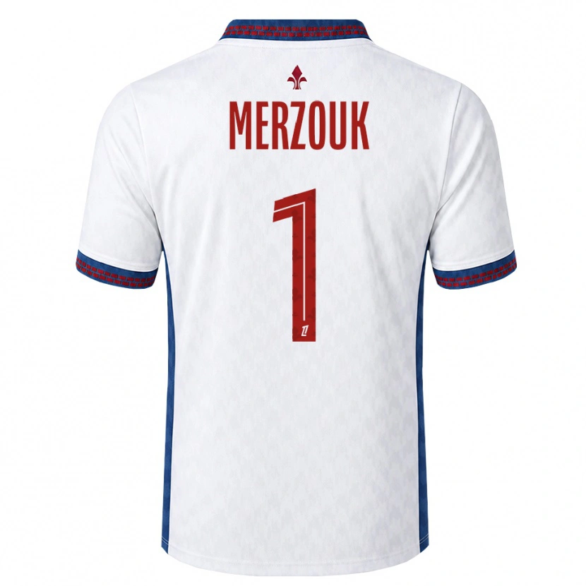 DanxenキッズSamy Merzouk#1赤 白 青アウェイシャツ2026/27ジャージーユニフォーム
