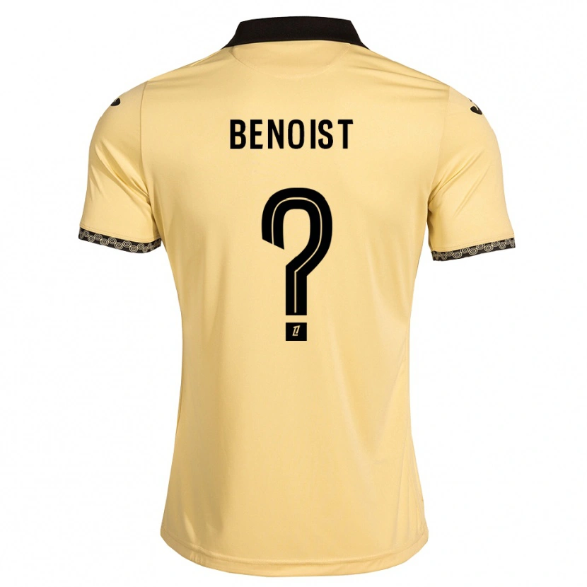 DanxenキッズBaptiste Benoist#0ナバホホワイト 黒アウェイシャツ2026/27ジャージーユニフォーム