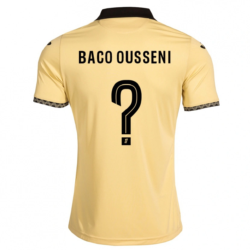 DanxenキッズTimothée Baco Ousseni#0ナバホホワイト 黒アウェイシャツ2026/27ジャージーユニフォーム