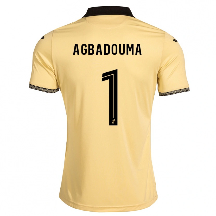 DanxenキッズMathys Agbadouma#1ナバホホワイト 黒アウェイシャツ2026/27ジャージーユニフォーム