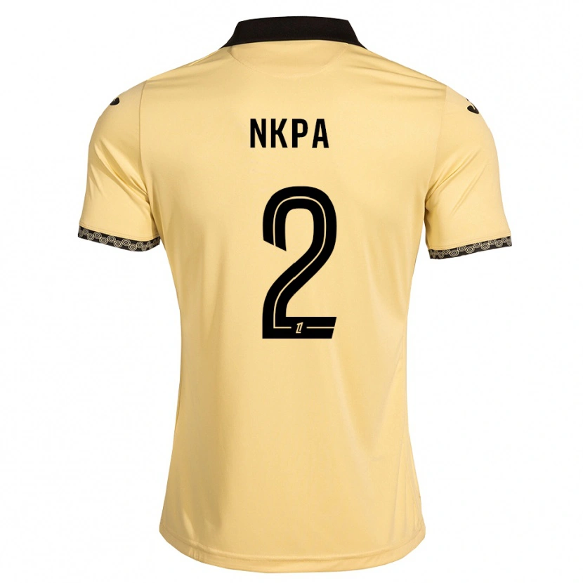 DanxenキッズElie Nkpa#2ナバホホワイト 黒アウェイシャツ2026/27ジャージーユニフォーム