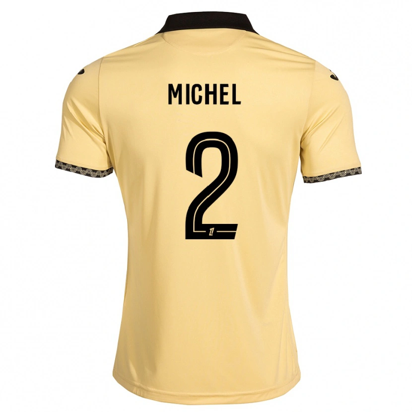 DanxenキッズRaphaël Michel#2ナバホホワイト 黒アウェイシャツ2026/27ジャージーユニフォーム