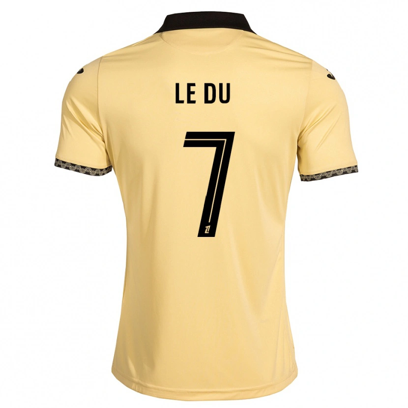 DanxenキッズOcéane Le Du#7ナバホホワイト 黒アウェイシャツ2026/27ジャージーユニフォーム