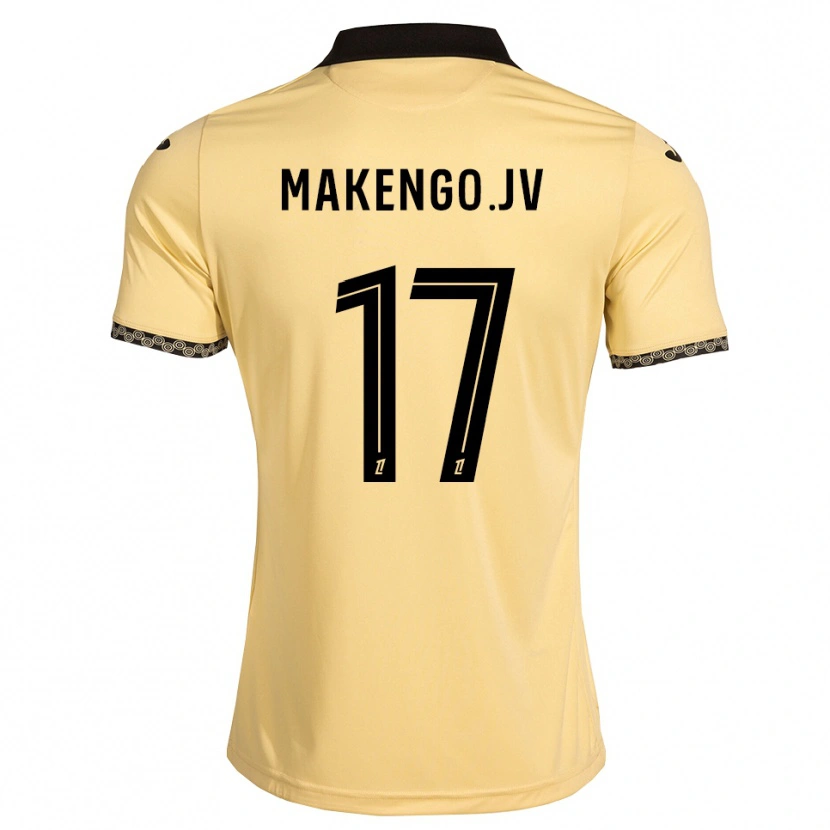 Danxenキッズジャン＝ヴィクトル・マケンゴ#17ナバホホワイト 黒アウェイシャツ2026/27ジャージーユニフォーム