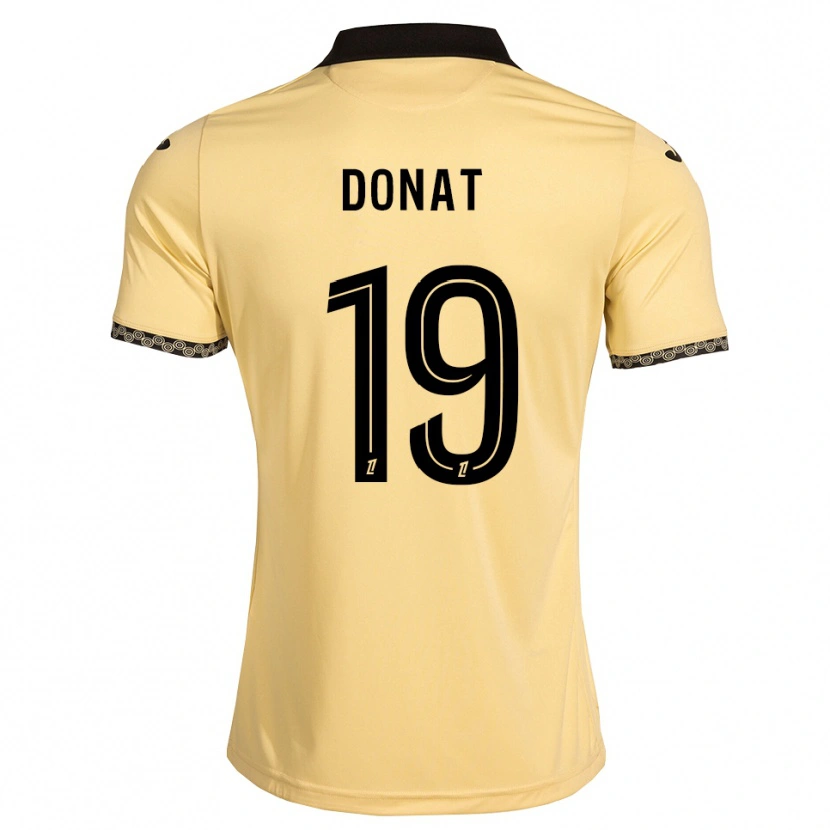 Danxenキッズノア・ドーナット・ゴミス#19ナバホホワイト 黒アウェイシャツ2026/27ジャージーユニフォーム