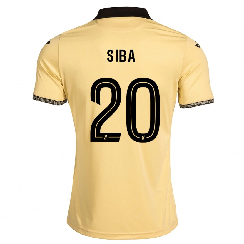 DanxenキッズStevan Siba#20ナバホホワイト 黒アウェイシャツ2026/27ジャージーユニフォーム