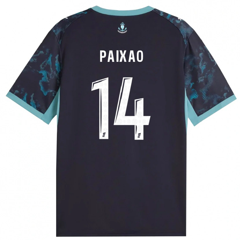 Danxenキッズイゴール・パイシャオン#14ペールターコイズ 白 黒アウェイシャツ2026/27ジャージーユニフォーム