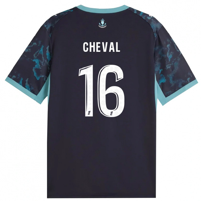 DanxenキッズMilan Cheval#16ペールターコイズ 白 黒アウェイシャツ2026/27ジャージーユニフォーム