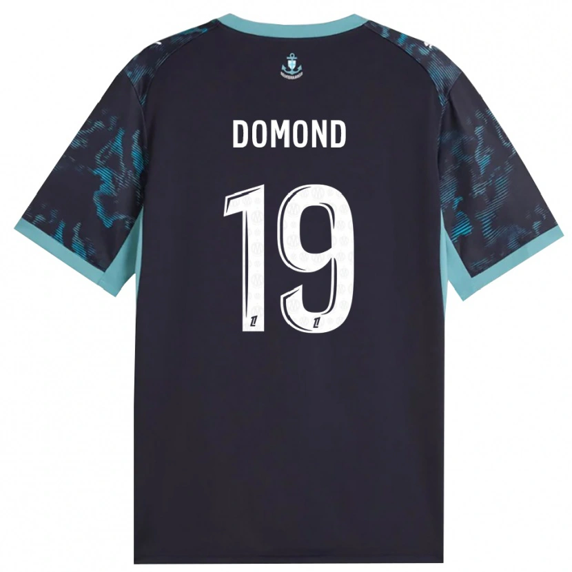 Danxenキッズチェルシー・ドモンド#19ペールターコイズ 白 黒アウェイシャツ2026/27ジャージーユニフォーム