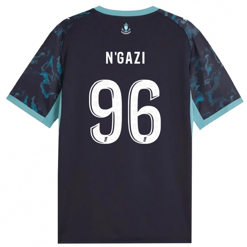 DanxenキッズChloé N'gazi#96ペールターコイズ 白 黒アウェイシャツ2026/27ジャージーユニフォーム