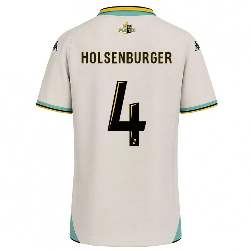 DanxenキッズRuben Holsenburger#4フローラルホワイト 黒アウェイシャツ2026/27ジャージーユニフォーム