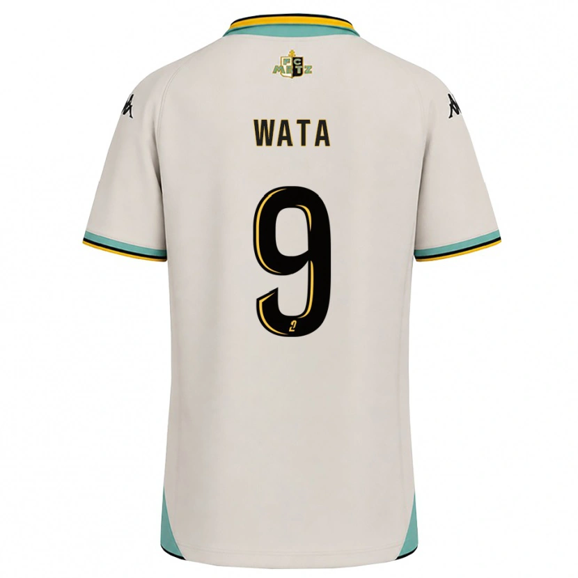 DanxenキッズXavier Wata#9フローラルホワイト 黒アウェイシャツ2026/27ジャージーユニフォーム