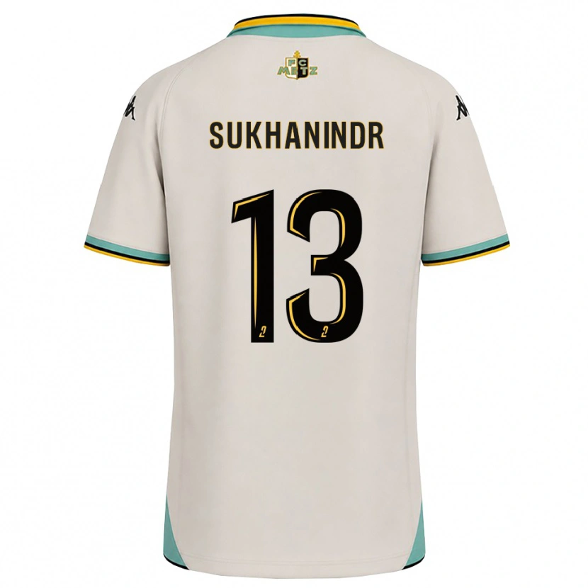 DanxenキッズSuparith Sukhanindr#13フローラルホワイト 黒アウェイシャツ2026/27ジャージーユニフォーム