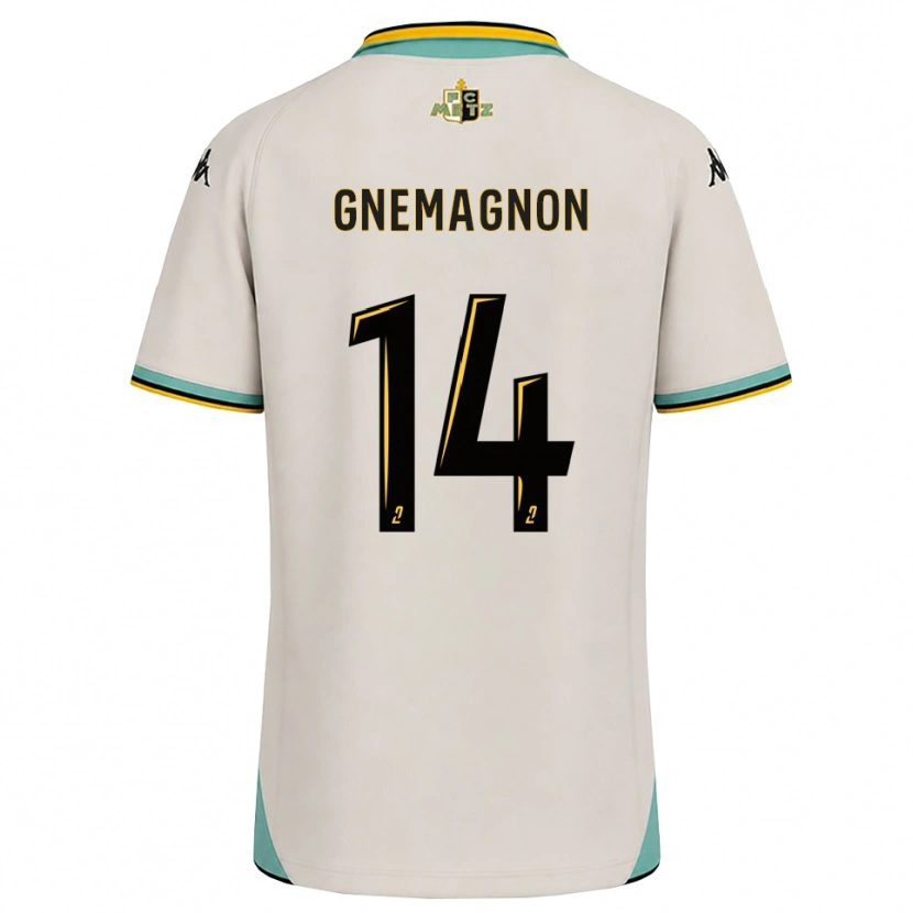DanxenキッズMahi Gnemagnon#14フローラルホワイト 黒アウェイシャツ2026/27ジャージーユニフォーム