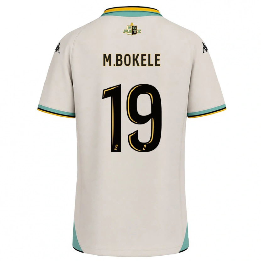 DanxenキッズMorgan Bokele#19フローラルホワイト 黒アウェイシャツ2026/27ジャージーユニフォーム