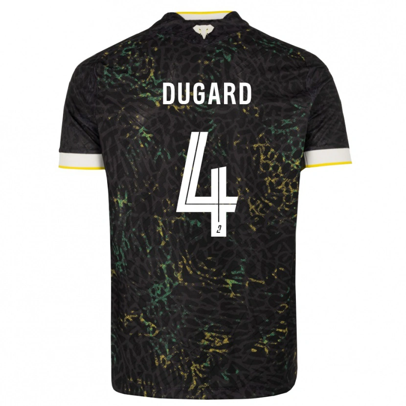 DanxenキッズTaïgy Dugard#4黒白黄アウェイシャツ2026/27ジャージーユニフォーム