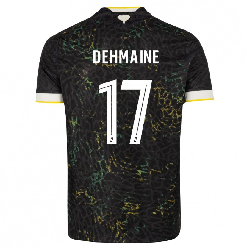 DanxenキッズDehmaine Tabibou#17黒白黄アウェイシャツ2026/27ジャージーユニフォーム