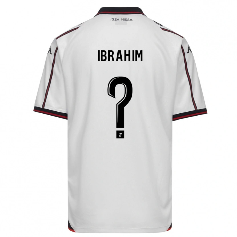 DanxenキッズHakim Ibrahim#0黒 白アウェイシャツ2026/27ジャージーユニフォーム
