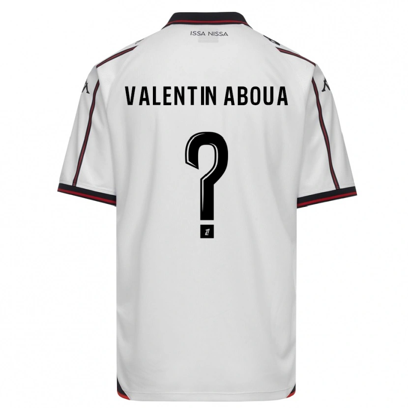 DanxenキッズLouis Valentin Aboua#0黒 白アウェイシャツ2026/27ジャージーユニフォーム