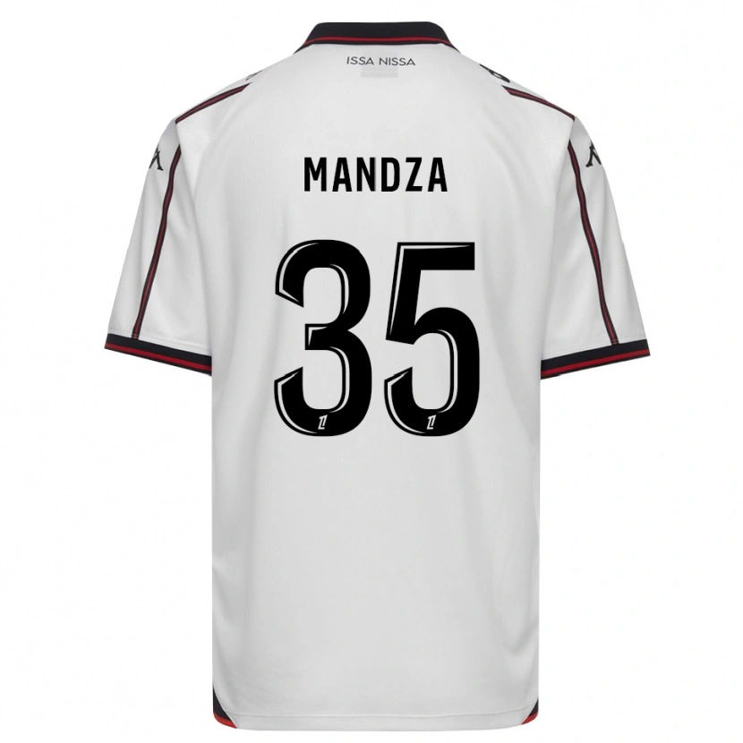 DanxenキッズXavier Mandza#35黒 白アウェイシャツ2026/27ジャージーユニフォーム