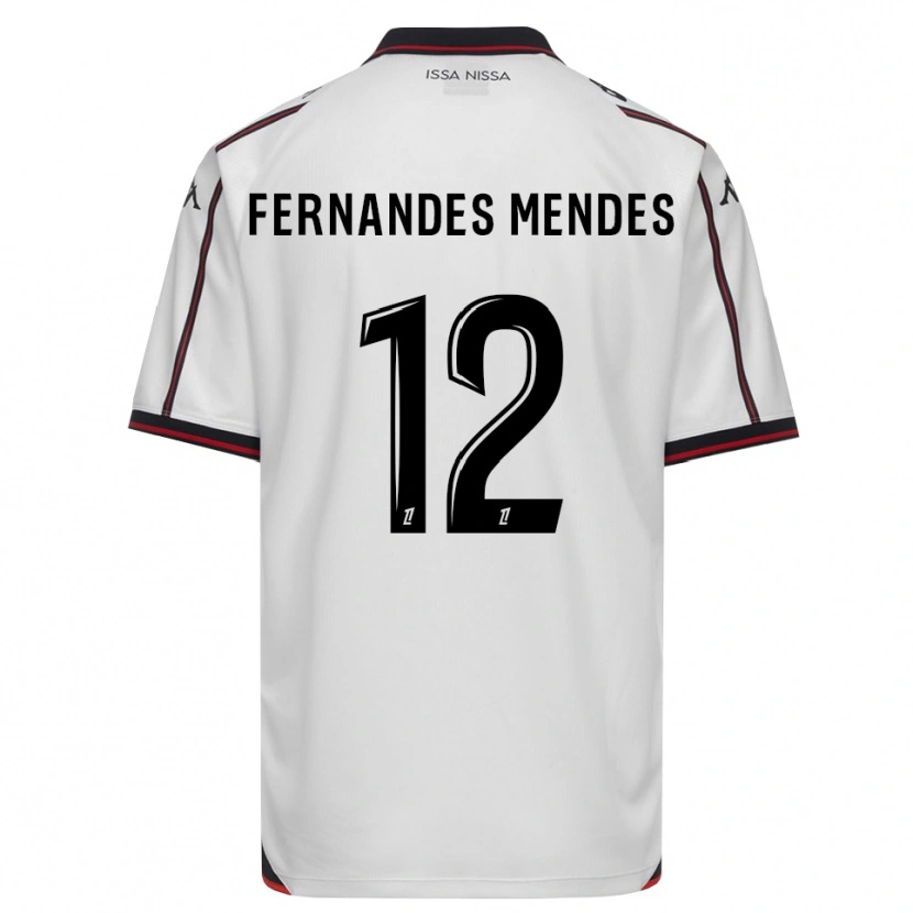 DanxenキッズMathis Fernandes Mendes#12黒 白アウェイシャツ2026/27ジャージーユニフォーム