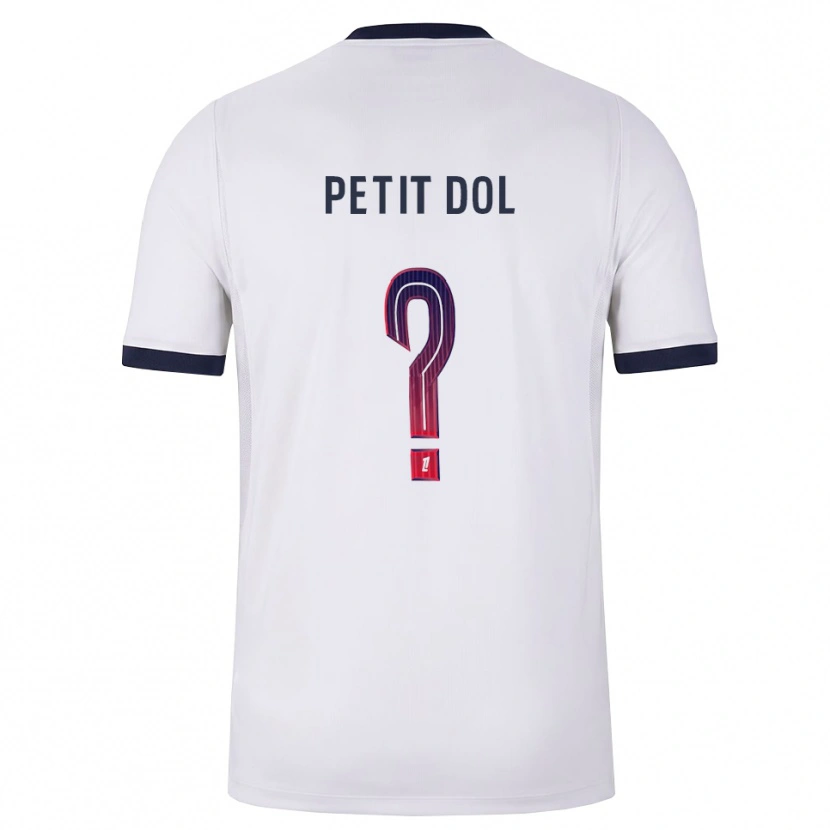 DanxenキッズMathieu Petit Dol#0白黒赤アウェイシャツ2026/27ジャージーユニフォーム