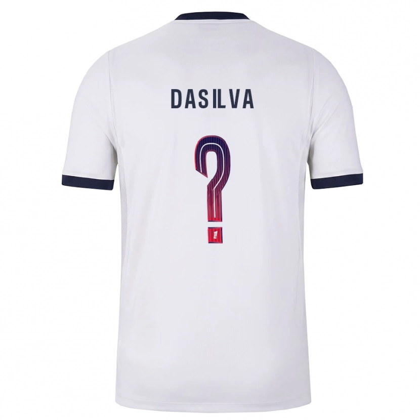 DanxenキッズJosué Dasilva#0白黒赤アウェイシャツ2026/27ジャージーユニフォーム